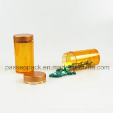 Botella amarilla de la medicina del animal doméstico para el empaquetado de la tableta (PPC-PETM-006)